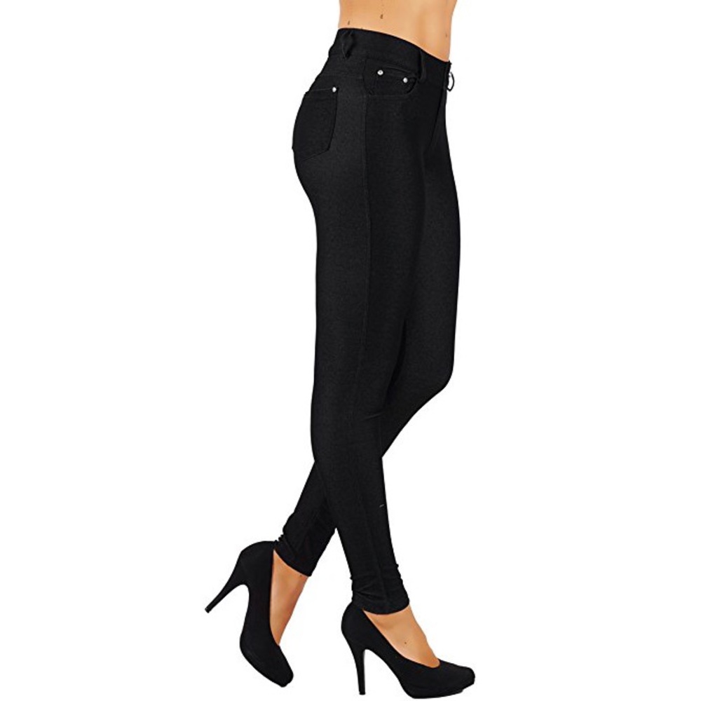 NEW black jean leggings